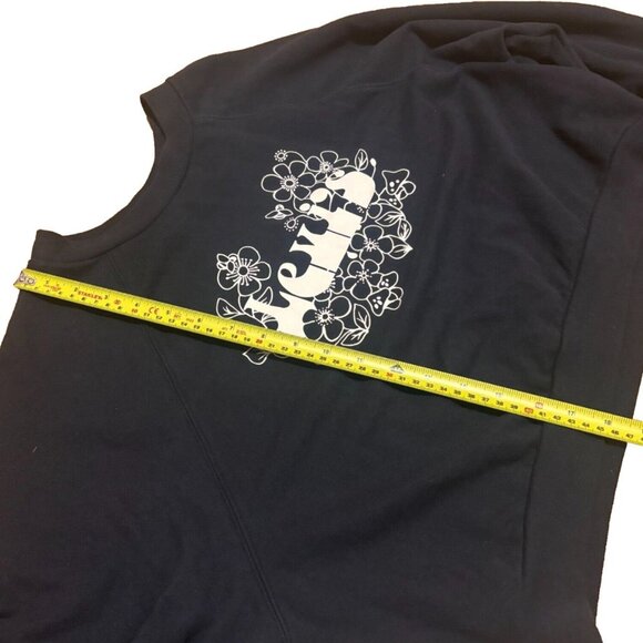 Vintage Levis Sweater Womens Small Black Cropped Logo Pullover Ladies Size M - Picture 8 of 8